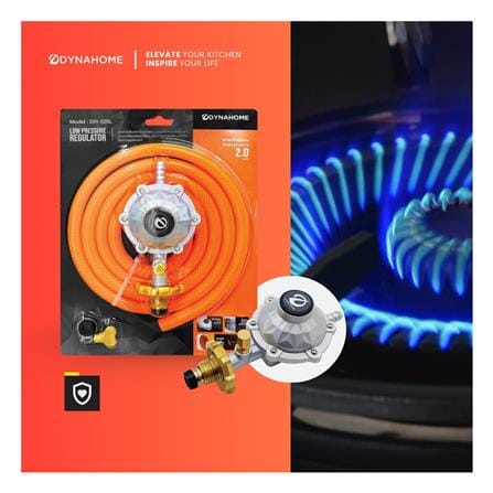 หัวปรับแรงดันต่ำเซฟตี้ พร้อมสายแก๊ส DYNA HOME DH-525-L_4