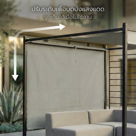 เต็นท์สนาม SPRING KOTA PLUS 3x3 เมตร สีดำ_7