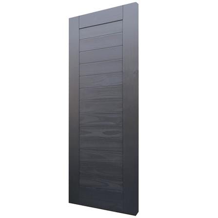 ประตูไม้สน ไม่เจาะลูกบิด D2D ECO PINE EZERO29 80x200 ซม. สี BLACK ASH_1