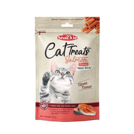 ขนมแมว SNACKIE CAT TREATS รสแซลมอน 70 ก._0