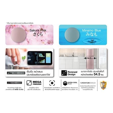 ตู้เย็น 2 ประตู SHARP SJ-XP230T-PK 7.9 คิว สีชมพู_5