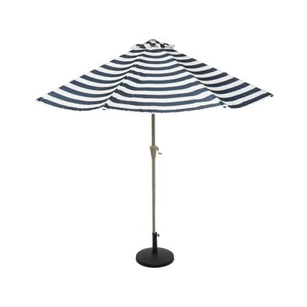 ร่มสนามกลม SPRING VILLA STRIP สีขาว/ฟ้า_2