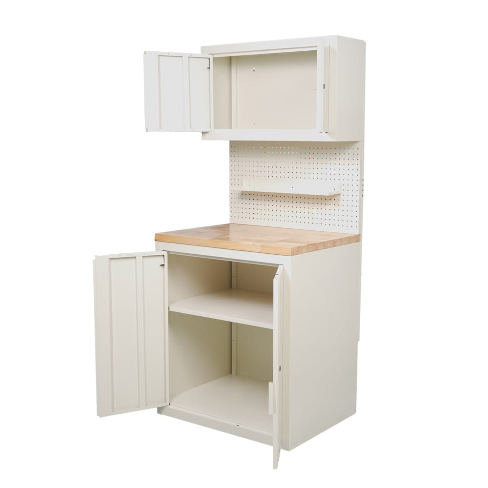 ตู้เหล็ก + WORK STATION FURDINI BROOK 80 ซม. สี WOOD/IVORY