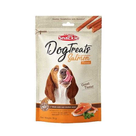 ขนมสุนัข SNACKIE DOG TREATS กลิ่นแซลมอน 70 ก._0