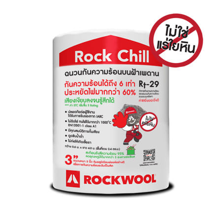 ฉนวนใยหิน ROCKWOOL หนา 3 นิ้ว 0.6x4 ม._1