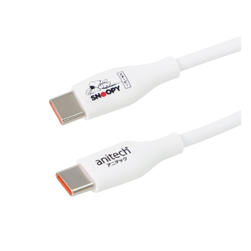 สายชาร์จ TYPE-C to TYPE-C ANITECH SNP-C001 สีขาว