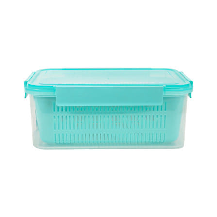 กล่องจัดเก็บในตู้เย็น KECH GRASSY 5,500 มล. สีเขียว/ใส_1