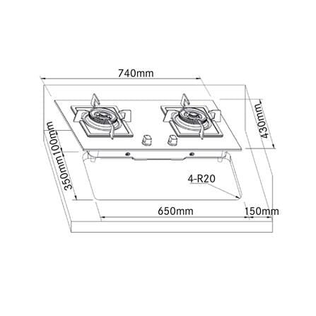 เตาฝัง+เครื่องดูดควัน FRANKE FS7222+ARNO90XS_4