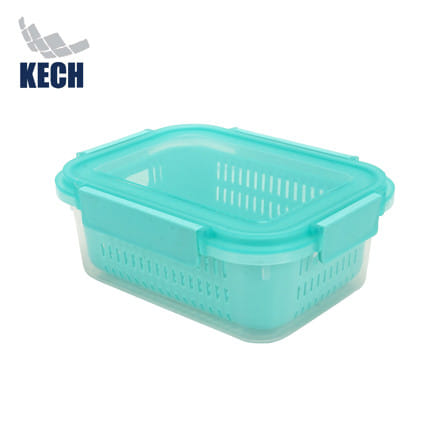 กล่องจัดเก็บในตู้เย็น KECH GRASSY 1,350 มล. สีเขียว/ใส_0