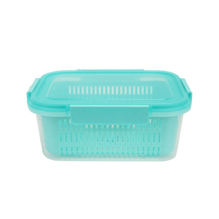 กล่องจัดเก็บในตู้เย็น KECH GRASSY 2,100 มล. สีเขียว/ใส_1