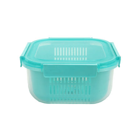 กล่องจัดเก็บในตู้เย็น KECH GRASSY 2,200 มล. สีเขียว/ใส_1