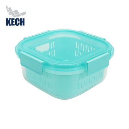 กล่องจัดเก็บในตู้เย็น KECH GRASSY 1,100 มล. สีเขียว/ใส_0
