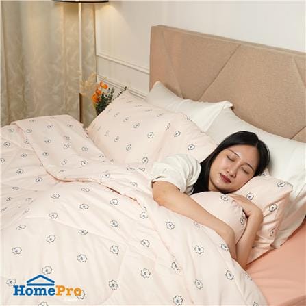 ชุดผ้าปูที่นอน 6 ฟุต (ชุด 6 ชิ้น) HOME LIVING STYLE SO BLOOM สี LIGHT PINK_6