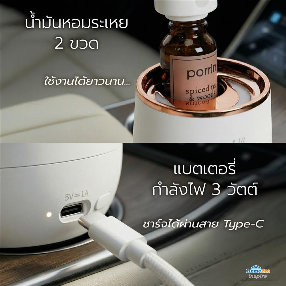 เครื่องพ่นปรับอากาศ PORRIN PORTABLE 15 มล. สีขาว