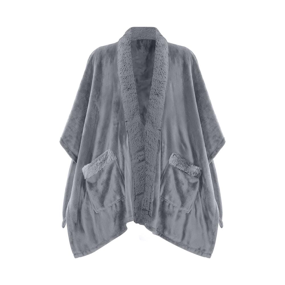 ผ้าห่มคลุมไหล่ HOME LIVING STYLE HUG 50x70 นิ้ว สี GREY
