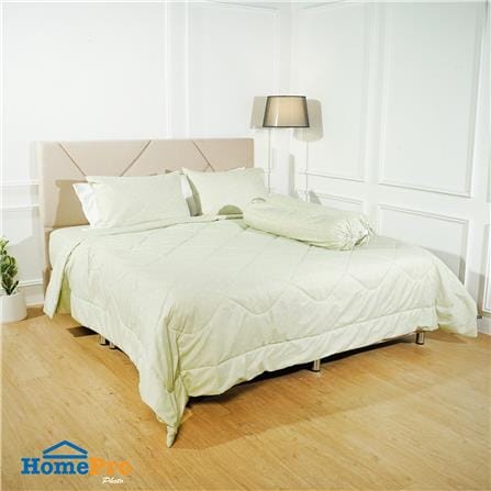 ชุดผ้าปูที่นอน 6 ฟุต (ชุด 6 ชิ้น) HOME LIVING STYLE SHADOW สี GREEN_5