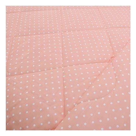 ชุดผ้าปูที่นอน 6 ฟุต (ชุด 6 ชิ้น) HOME LIVING STYLE SWEET DOT สี PINK_4