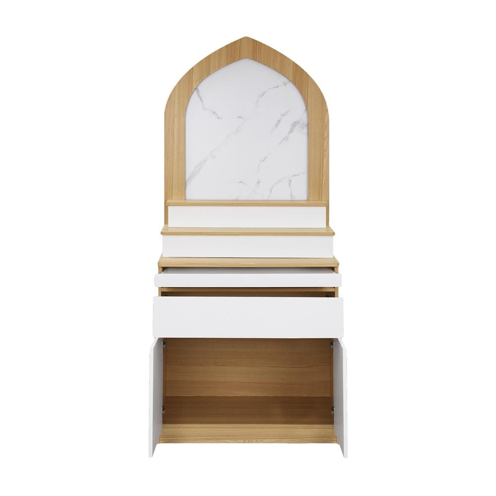 ตู้พระ FURDINI AURA 80 ซม. สี NATURAL OAK/ขาว