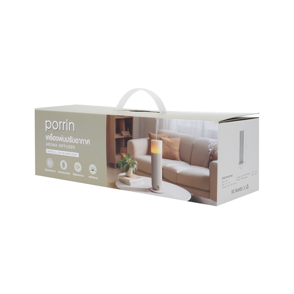 เครื่องพ่นปรับอากาศ PORRIN WOVEN TOWN 120 มล. สีขาว/ครีม