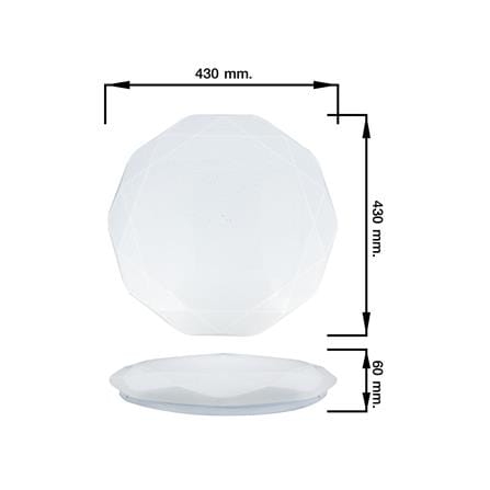 ไฟเพดาน LED NAGAS SC-OVAL 16 นิ้ว 40 วัตต์ DAYLIGHT สีขาว_6