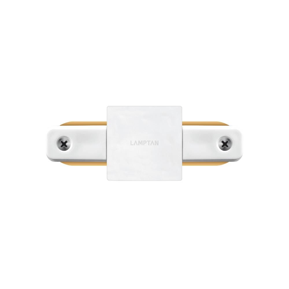 ข้อต่อรางไฟแทรกไลท์ LAMPTAN TRACK CONNECTOR 1 WAY สีขาว