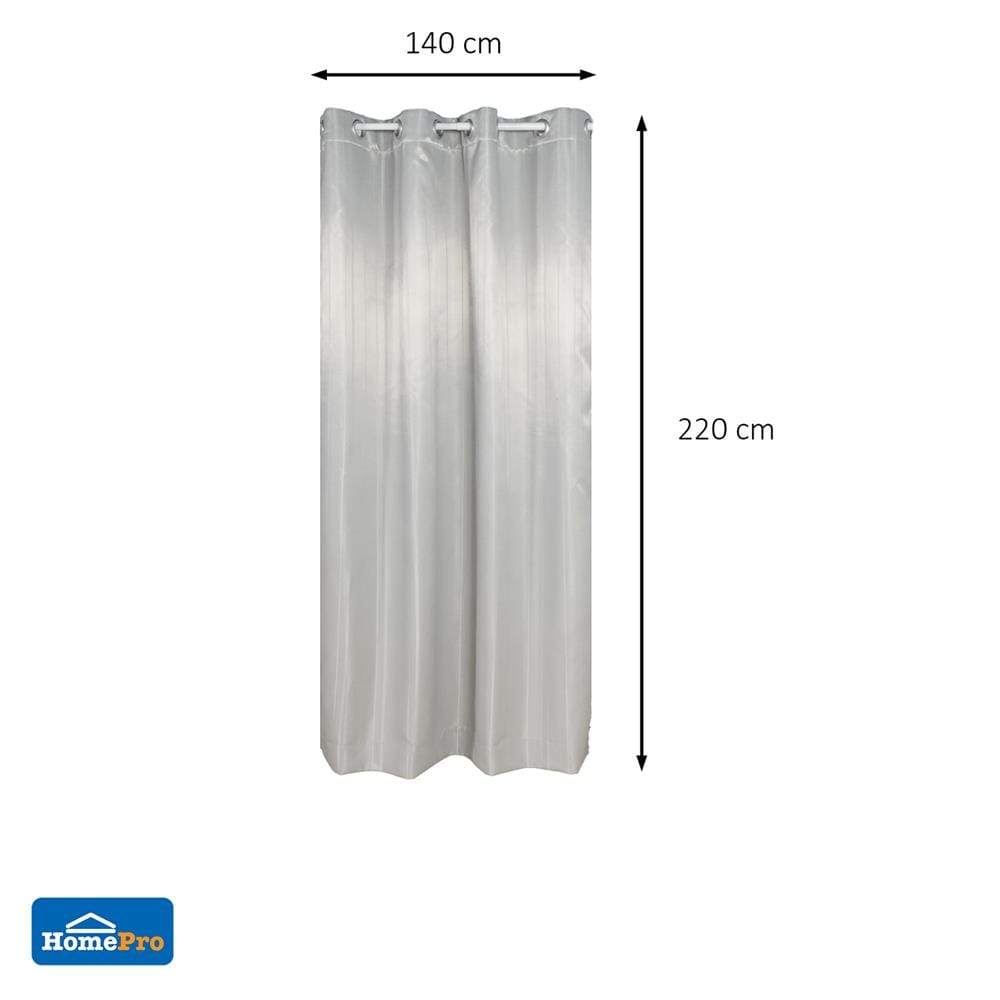 ผ้าม่าน EYELET HOME LIVING STYLE VIERA UV 140x220 ซม. สีเทา