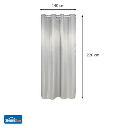 ผ้าม่าน EYELET HOME LIVING STYLE VIERA UV 140x220 ซม. สีเทา_8