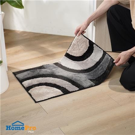 พรม HOME LIVING STYLE CURVE 45x70ซม. สีดำ_8