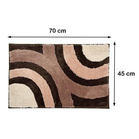พรม HOME LIVING STYLE CURVE 45x70 ซม. สีน้ำตาล_8