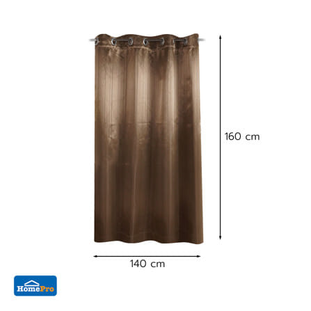 ผ้าม่าน EYELET HOME LIVING STYLE VIERA UV 140x160 ซม. สีน้ำตาล_11