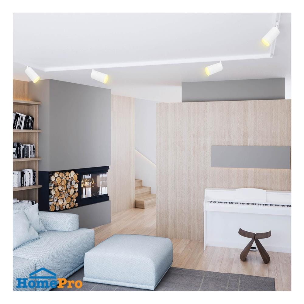 ข้อต่อรางไฟแทรกไลท์ LAMPTAN TRACK CONNECTOR 2 WAY สีขาว