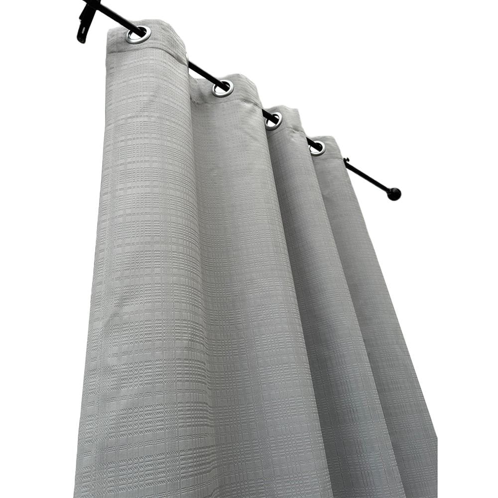 ผ้าม่าน EYELET HOME LIVING STYLE TARTAN UV 140x160 ซม. สีเทา
