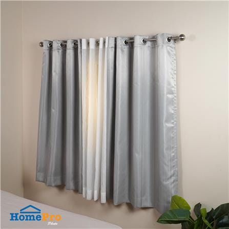 ผ้าม่าน EYELET HOME LIVING STYLE VIERA UV 140x160 ซม. สีเทา_5