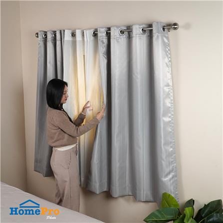 ผ้าม่าน EYELET HOME LIVING STYLE VIERA UV 140x160 ซม. สีเทา_6