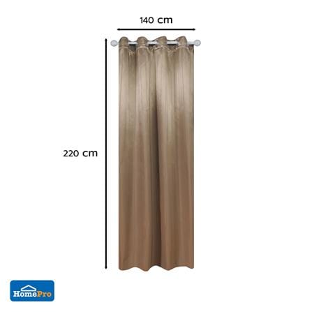 ผ้าม่าน EYELET HOME LIVING STYLE VIERA UV 140x220 ซม. สีน้ำตาล_11