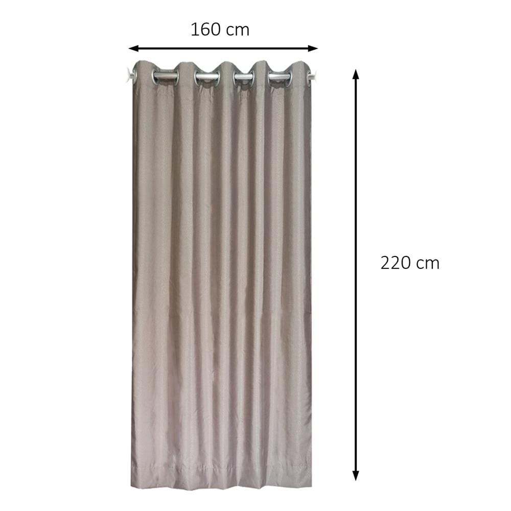 ผ้าม่าน EYELET HOME LIVING STYLE TADEO UV 160x220 ซม. สีน้ำตาล