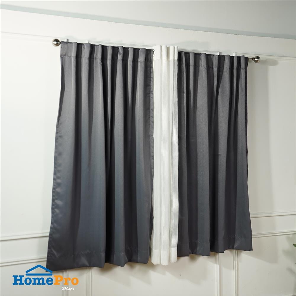 ผ้าม่านซ่อนหู HOME LIVING STYLE LUKAS UV 130x160 ซม. สีเทา