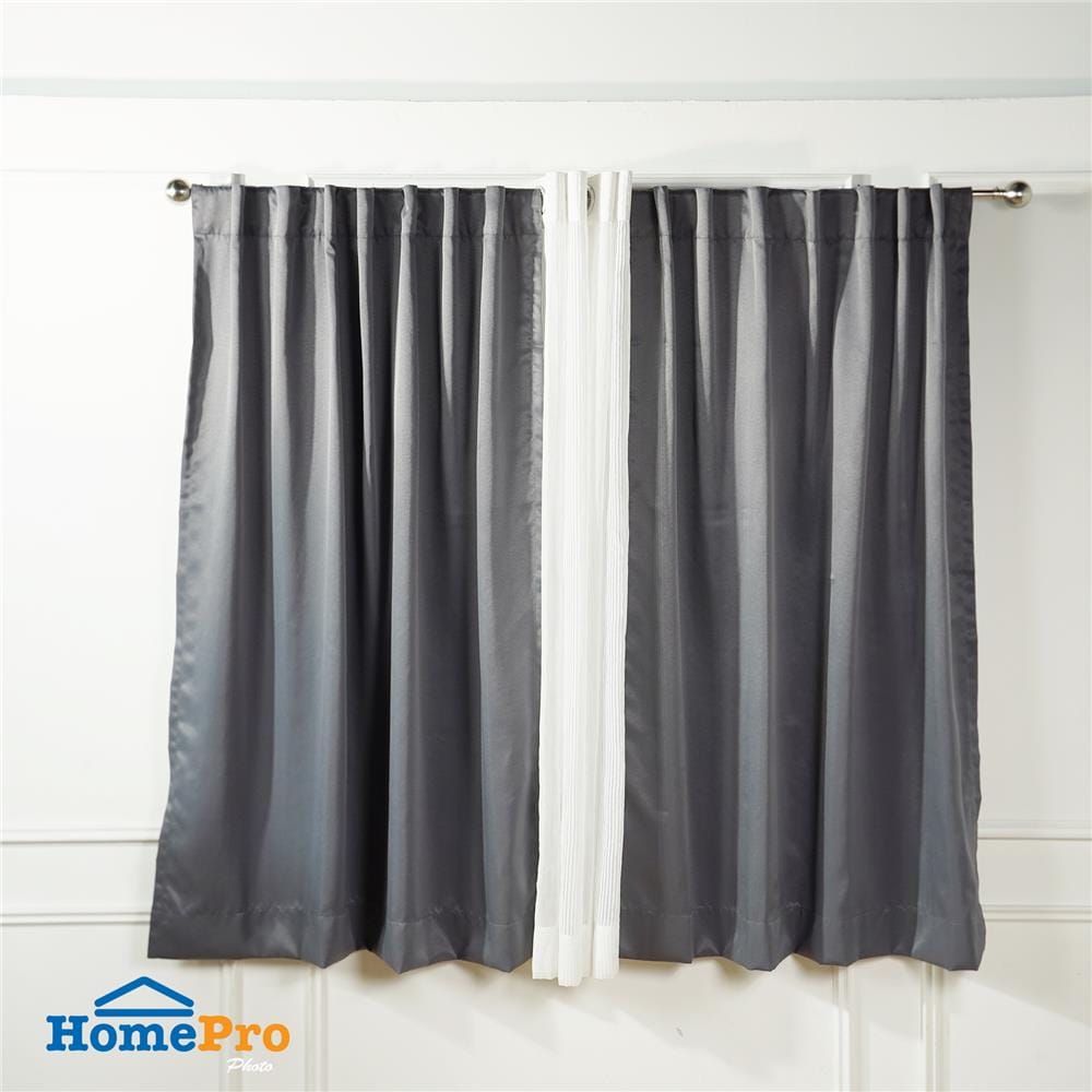 ผ้าม่านซ่อนหู HOME LIVING STYLE LUKAS UV 130x160 ซม. สีเทา