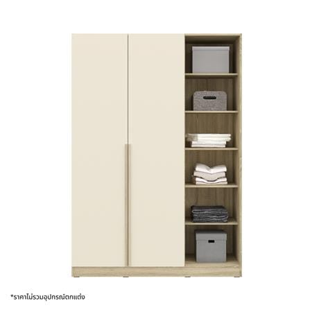 ชุดห้องนอน 6 ฟุต KONCEPT HANNIE 59063782 สีโซลิดโอ๊ค_3