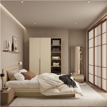 ชุดห้องนอน 6 ฟุต KONCEPT HANNIE 59063782 สีโซลิดโอ๊ค_6