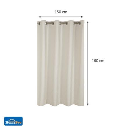 ผ้าม่าน EYELET HOME LIVING STYLE GROVE UV 150x160 ซม. สีครีม_6