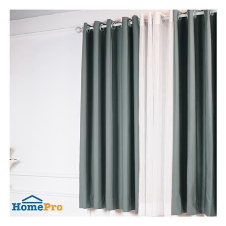 ผ้าม่าน EYELET HOME LIVING STYLE TADEO UV 160x160 ซม. สีเทา_3