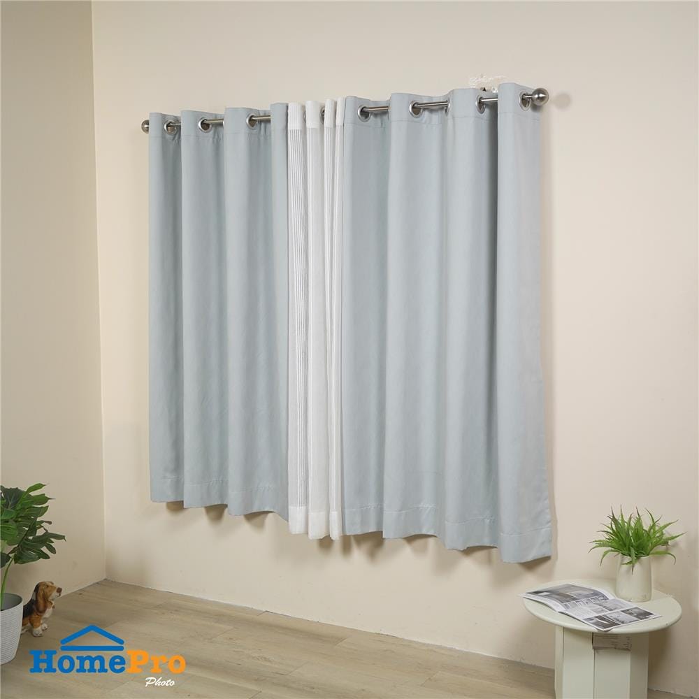 ผ้าม่าน EYELET HOME LIVING STYLE GROVE UV 150x160 ซม. สีเทา