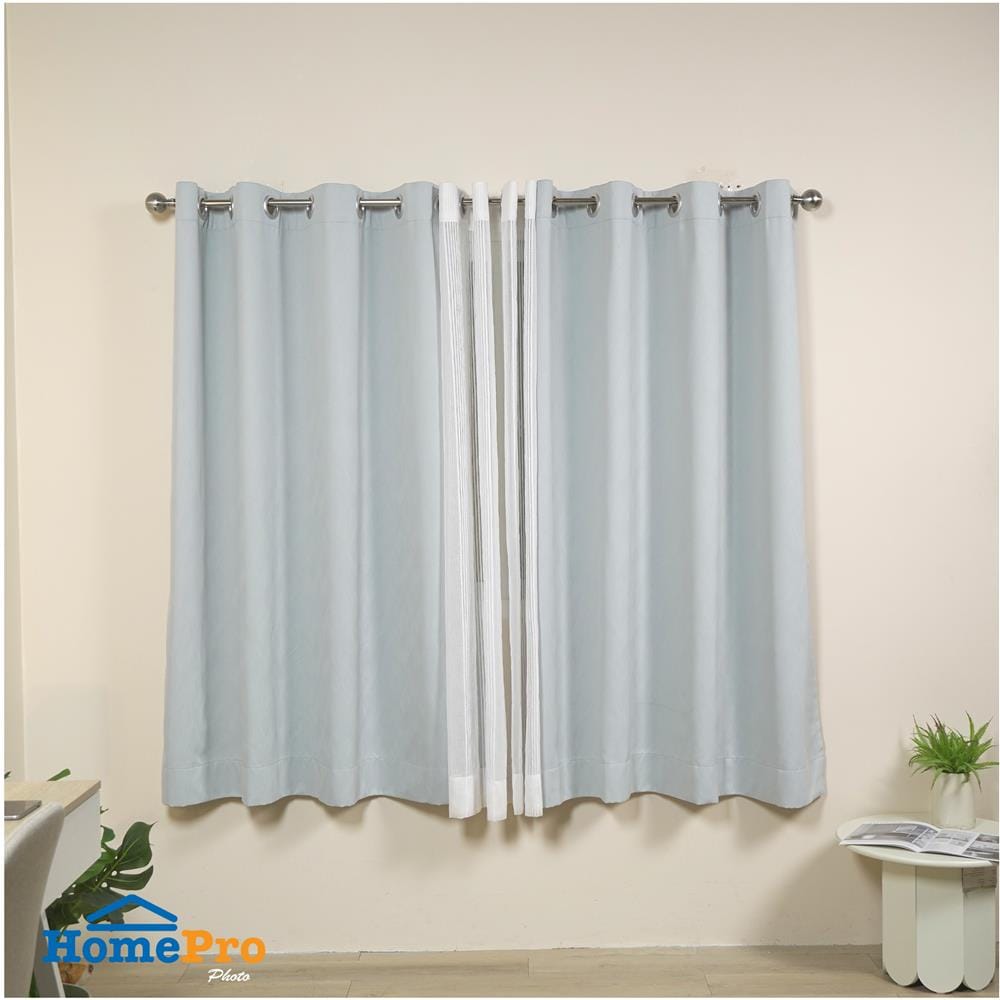 ผ้าม่าน EYELET HOME LIVING STYLE GROVE UV 150x160 ซม. สีเทา