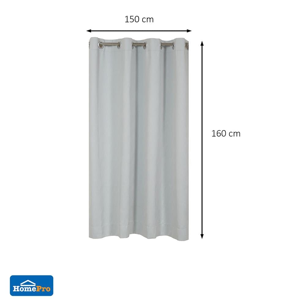 ผ้าม่าน EYELET HOME LIVING STYLE GROVE UV 150x160 ซม. สีเทา