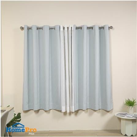 ผ้าม่าน EYELET HOME LIVING STYLE GROVE UV 150x160 ซม. สีเทา_6