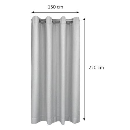 ผ้าม่าน EYELET HOME LIVING STYLE GROVE UV 150x220 ซม. สีเทา_6