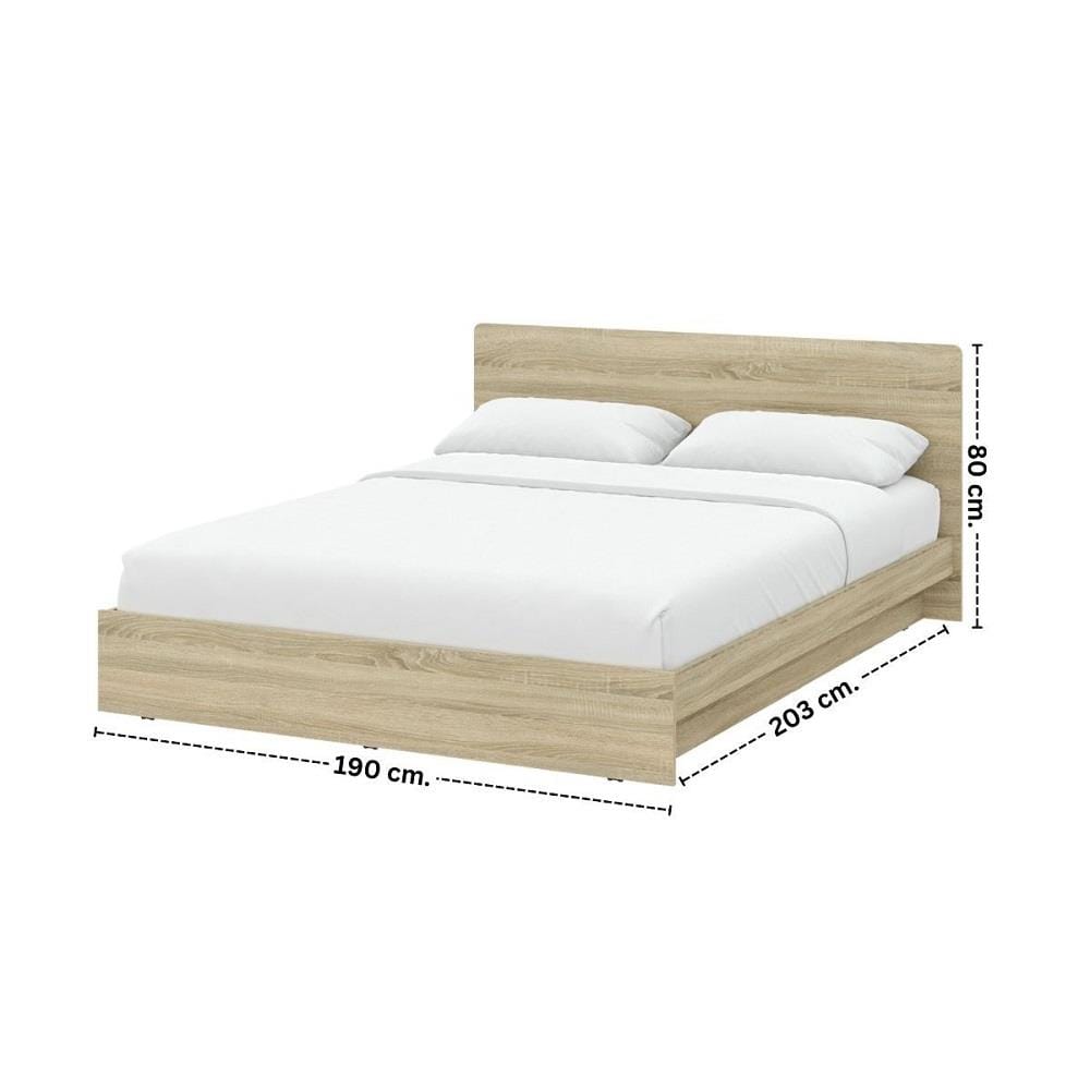 ชุดห้องนอน 6 ฟุต KONCEPT HANNIE 59063582 สีโซลิดโอ๊ค