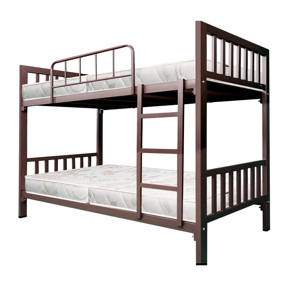 เตียง 2 ชั้น THAIBULL SST2F-TNR4-105 สีน้ำตาล/เบาะสีครีม