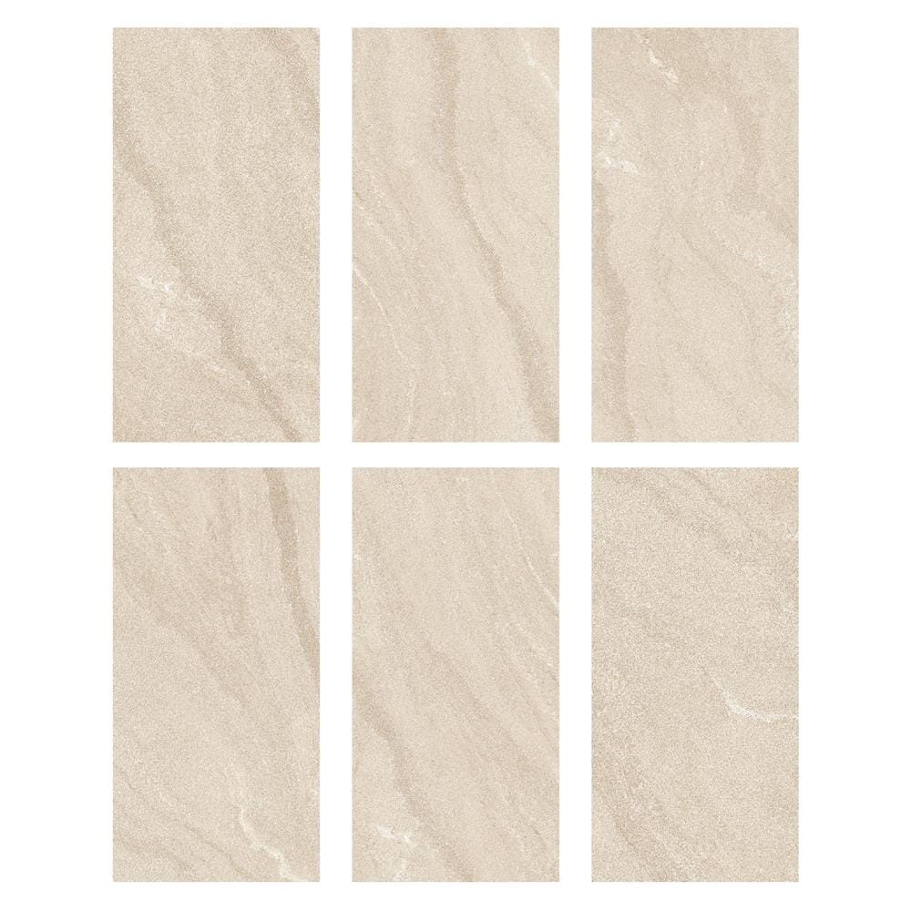 กระเบื้องพื้นพอร์ซเลน 60x120 ซม. COTTO X-เอเธอร์ เบจ PM 1.44 ตร.ม.